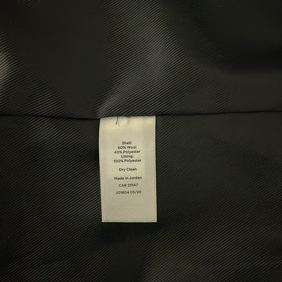 Talbots Petite Long Wool Blend Blazer Size 12P Brushed Wool Navy Blue Classic - Picture 10 of 13